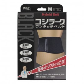 [미노우라]야마다 식 BLACK 코시라쿠 원터치 벨트 M 사이즈 단품 (1개)