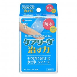 [니치반]케어리브 방수 반창고 투명 M사이즈 (12매)