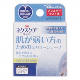 [쓰리엠]네구스케아 피부기가 약한 분쪽,편를 위한 실리콘 테이프 25mm x 3.6m (1개입)