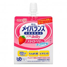 [메이지]메이 밸런스 소프트젤리 딸기 요구르트 (125ml)