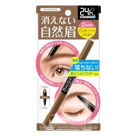 [비씨엘]브로우러쉬 EX 워터 스트롱 W 아이브로우 젤 펜슬&파우더 라이트 브라운