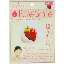 [썬스마일]퓨어스마일 에센스 마스크 딸기 우유