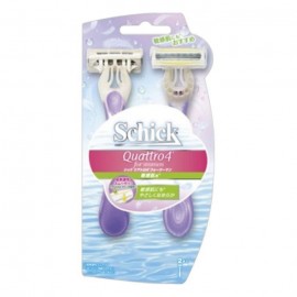 [쉬크]쉬크 콰트로 4 일회용 포 우먼 민감한 피부용 (2개)