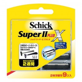 [쉬크]슈퍼 Ⅱ 플러스 X 면도날 (9개)