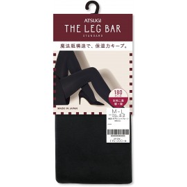 [아츠기]더블 니트 일반 스타킹 180 데니아 M 자 L 블랙 (1매)
