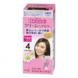 [카오]BLAUNE 빠른 염색 크림케어 # 약간 밝은밤색 (1세트)