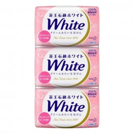 [카오]화이트 아로마 로즈 비누