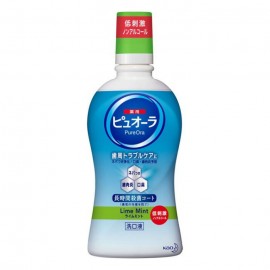 [카오]퓨어오라 구강 세척제 무알코올 라임 민트 (420ml)