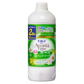 [카오]비오레U 아로마타임 거품 핸드소프 허브 리필 (400ml)