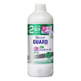 [카오]비오레 가드 거품 핸드 비누 유칼립투스 허브 리필 (400ml)