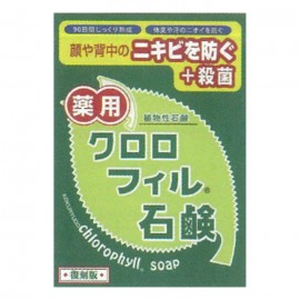 [코쿠료도]흑용당클로로필 비누 복각판