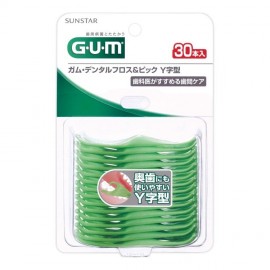 [썬스타]GUM 치실&픽 Y 형 (30개)