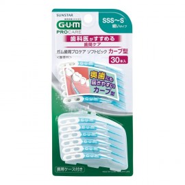 [썬스타]GUM 소프트픽 곡선형 사이즈 SSS ~ S (30개)
