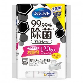 [유니참]시루콧토 99.99%제버섯 웨트 티슈 리필용 (15장)