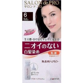[다리야]살롱드프로 무향료 헤어 칼라조 물들여 유액 6 암갈색 (1세트)