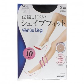 [군제]비너스레그 올이 풀리기 어려운 셰이프 피트 026 블랙M L