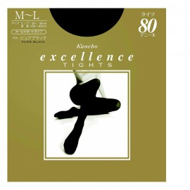 [카네보]엑셀런스 스타킹 80데니어 M L 퓨어블랙 (1결레세트)