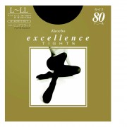 엑셀런스 스타킹 80데니어 L LL 퓨어블랙 (1결레세트)