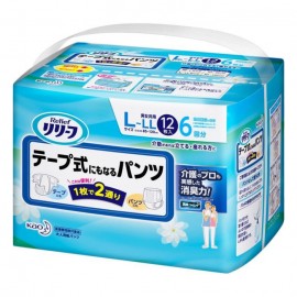 [카오]릴리프 테이프식이 된 팬츠 L~LL (12장)