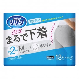 [카오]릴리프 팬츠 타입 초얇은형 마치 속옷 M~L사이즈 (18장)