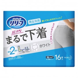 [카오]릴리프 팬츠 타입 초얇은형 마치 속옷 L~LL사이즈 (16장)