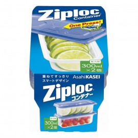 [아사히 카세이]애 컨테이너 직사각형 (300ml x 2개)