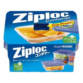 [아사히 카세이]애 컨테이너 사각형 (700ml x 2개)