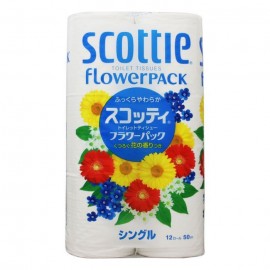 [스카티]스코티 플라워 팩 싱글 50m (12롤)