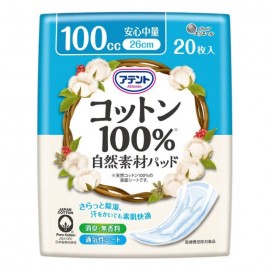 [다이오제지]아텐토 코튼100%자연 소재 패드 안심중량 100cc 26cm (20매)