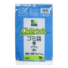 [일본 사니팟쿠]체루타스 쓰레기 봉투 45L 0.025MM파랑 (10개)