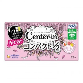 [유니참]센터 인 컴팩트 1/2 스위스 플로랄향기낮용 (22장)