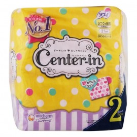 [유니참]센터 인 털이 유형 보통날 날개없음 (28장 x 2팩)