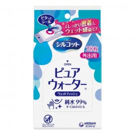 [유니참]시루콧토 물티슈 퓨어 워터 외출용 (28장)