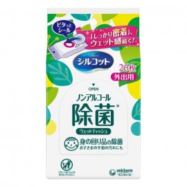 [유니참]시르콧토 물티슈 알코올 제균 외출용 (26장)