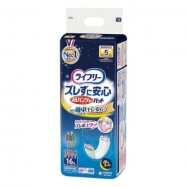 [유니참]라이프리 불일치지 않고 안심지 팬츠 전용뇨 잡아 패드 밤용 슈퍼 (15장)