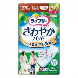 [유니참]라이 프리 리프레시 패드 특히 많을 때는 장시간 안심 용 (10장)