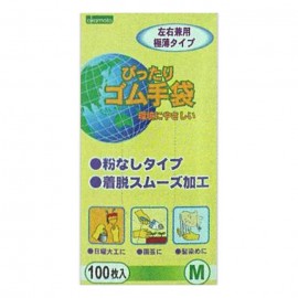 [오카모토]딱 고무 장갑 M (100장)