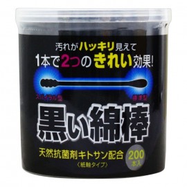 [코튼랜]검은 면봉 (200개입)