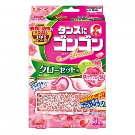 [킨쵸]곤곤 아로마 옷장용 리치 플로랄 (4개)