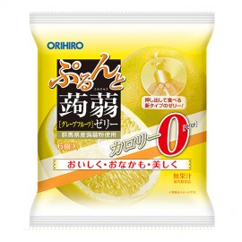 [오리히로]짜먹는 곤약젤리 파우치 자몽 (6개)