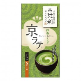 [카타오카 물산]츠지토시 교토 라떼 녹차&우유 (5개)