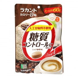 [사라야]라칸토 칼로리 제로 사탕 우유 커피 60g (60g)