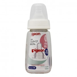 [피죤]슬림 타입 젖병 내열 유리 실리콘 고무 젖꼭지 포함 (120ml)