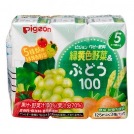 [피죤]녹황색 채소&포도 100 (125ml x 3개)