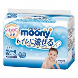 [유니참]무니 엉덩이 닦아 화장실에 흘릴 타입 리필용 (50장 x 3)