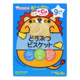 [와코도]아기 간식 + CA 칼슘 동물 비스킷 (11.5g x 3봉)