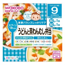 [와코도]영양 마르쉐 우동과 계란 찜 도시락 (80g x 2)